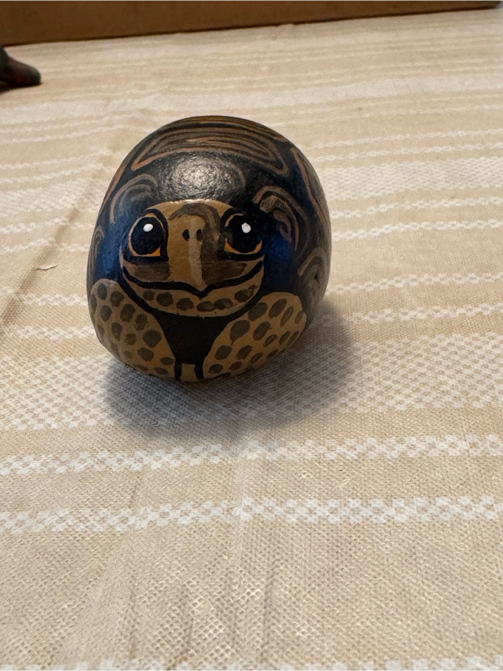 Hand-Painted Turtle Rock